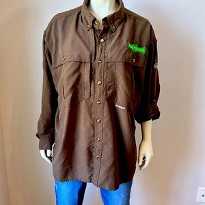 Men’s Large Brown Drake Waterfowl Flyweight Button Down Shirt